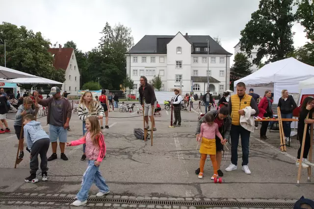 Die Spielgeräte sorgten für viel Spaß bei den Besucherinnen und Besuchern. Foto: Hilde Reiter.