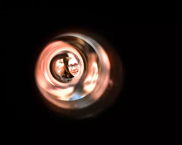 Durchblick durch eine der Maschinen