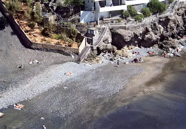 Mal einen Blick von oben auf den Strand.