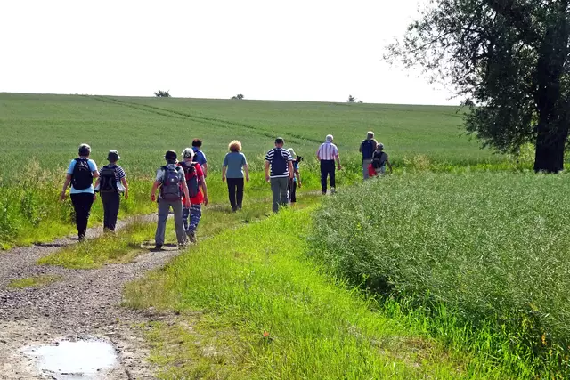auf dem Feldweg nach Popperode
