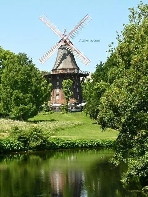 Bremen entdecken (Foto: Katja Woidtke)

Mühle an Wall mit Graben und wilder Wiese | Foto: Katja Woidtke
