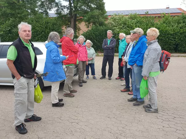 Alle Wanderer sind da, gleich geht es los