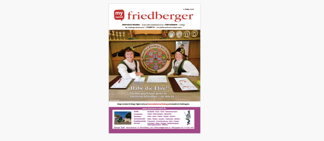Den „friedberger“ 07/2025 hier als E-Paper lesen