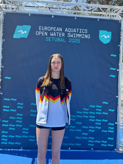 Erstmals im deutschen Dress: Tekla Kaminska in der eigens für die EM-Veranstaltung hergerichteten Einlaufzone. | Foto: Privat