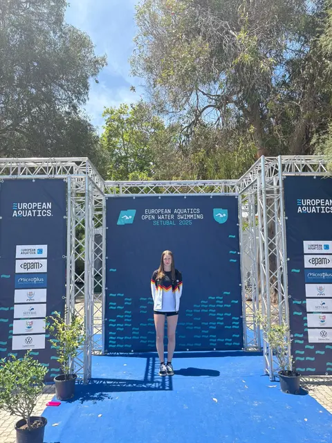 Internationales Ambiente: Tekla Kaminska in der eigens für die EM-Veranstaltung hergerichteten Einlaufzone. | Foto: Privat