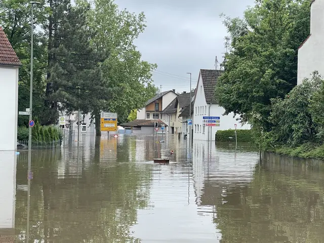 Große Teile der Günzburger Unterstadt standen beim Juni-Hochwasser 2024 unter Wasser. | Foto: Michael Lindner / Stadt Günzburg