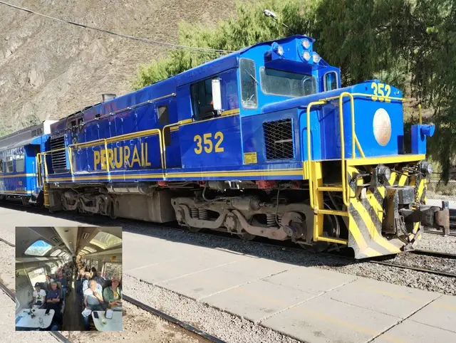 Mit der PERUTRAIL durch schmale Canyons in Richtung Machu Picchu. Danach weiter mit Kleinbussen und dann ...
