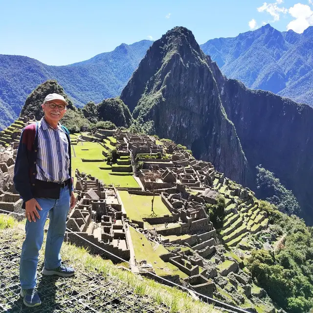 Aufmacherfoto - Der Hänigser #Spargelsprinter auf dem Höhepunkt seiner Perureise: Machu Picchu. 