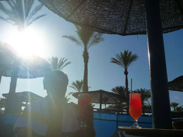 Nach einem erfolgreichen Tauchgang schmeckt ein Cocktail von der „Marina Restaurant Bar“ besonders gut.