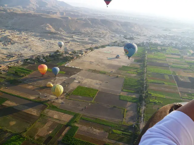 Der Ballon steigt ...
