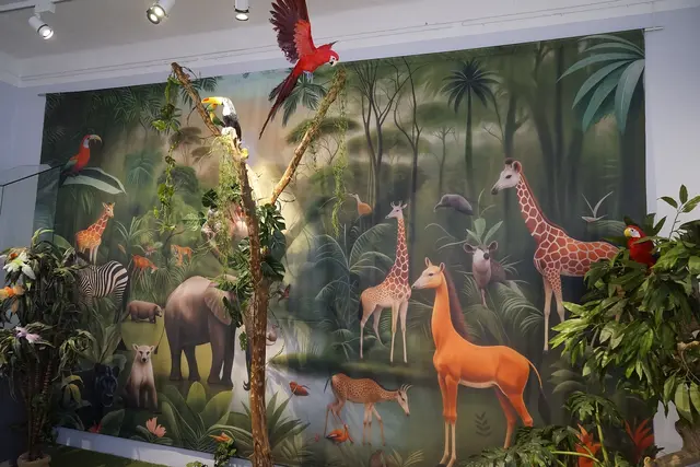 Auch exoitische Tiere sind in der Ausstellung im Sisi-Schloss zu sehen.  | Foto: Erich Echter