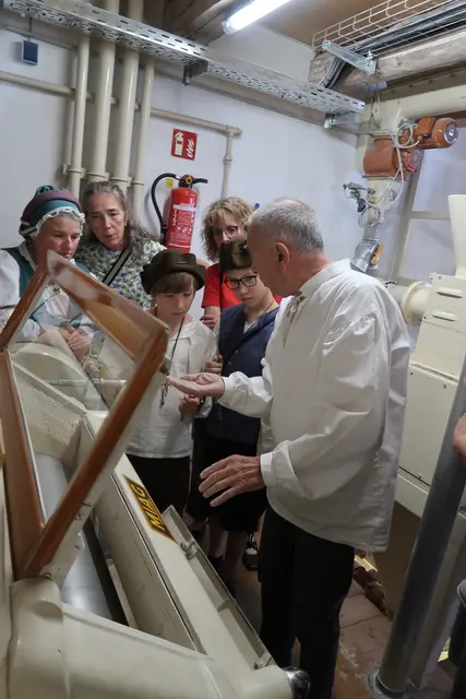 Großes Staunen bei der Mühlenführung