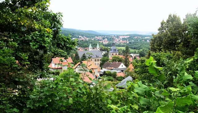 Blick vom Kurpark auf Gernrode