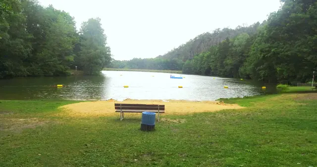 Osterteich mit Badebereich und Spielplatz