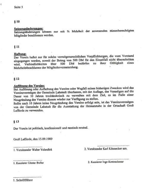 Vereinssatzung Blatt 5
