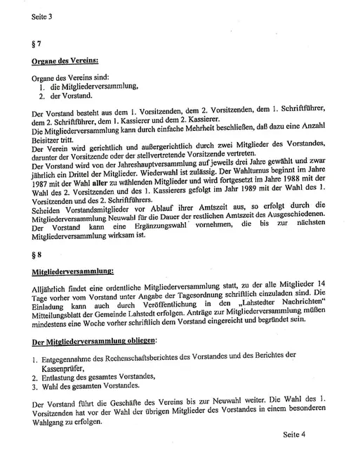 Vereinssatzung Blatt 3