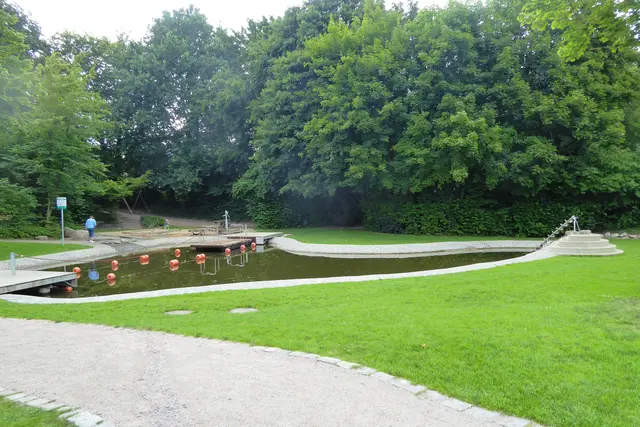 Wasserspielplatz im Natur- und Erlebnispark Bremervörde.