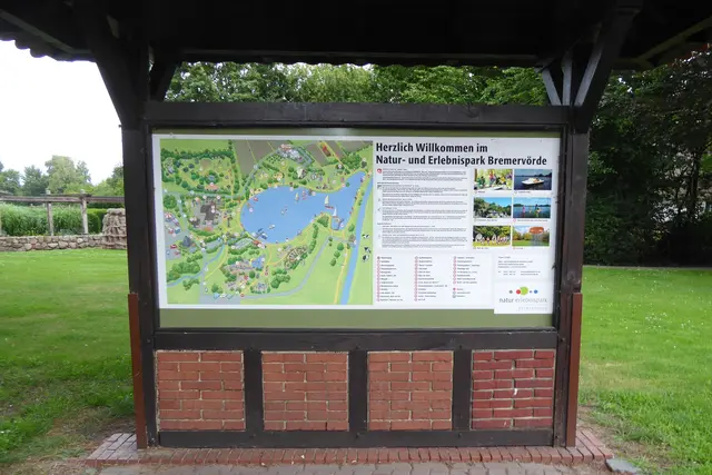 Lageplan im Natur- und Erlebnispark Bremervörde.