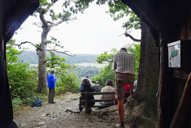 Blick aus der Schutzhütte Böser Kleef in Bodetal