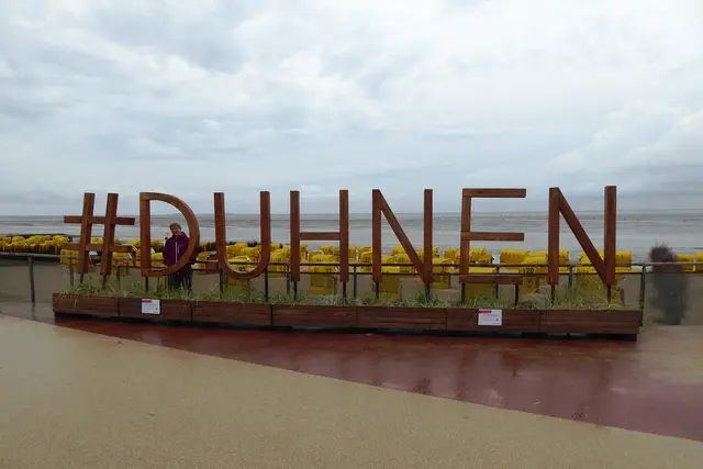 Am Fotopunkt Duhnen nach einem Regenschauer.