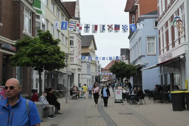 Fußgängerzone in Cuxhaven.