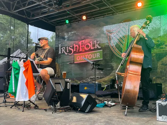 Die Band "The Greenhorns" am Südanleger