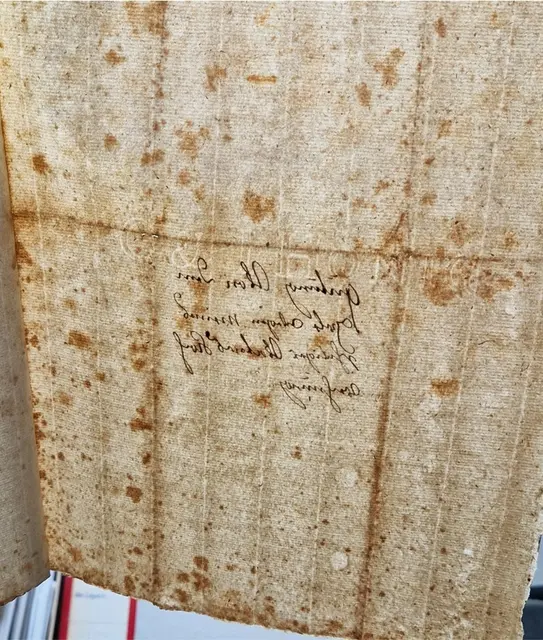 Wasserzeichen von einem Brief aus dem Jahr 1788