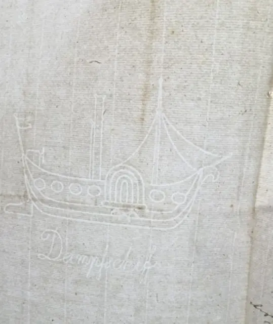 Wasserzeichen von einem Brief aus dem Jahr 1832