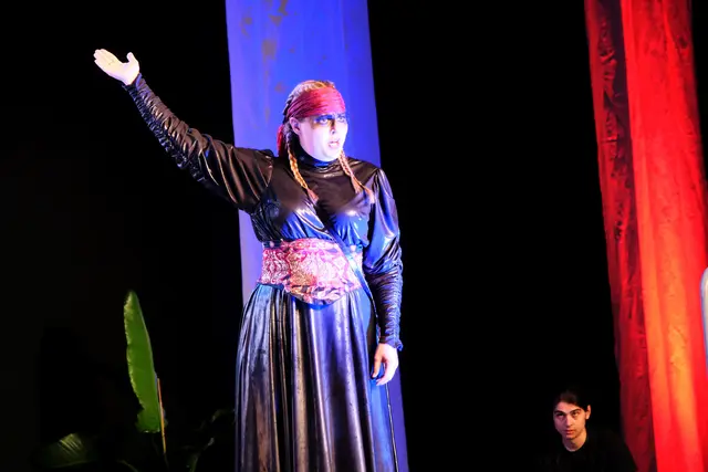 Dank der Buhl-Stiftungen konnten die Kinder die „Rheingold“-Vorstellungen in Wertingen kostenlos genießen. Im Bild Annika Egert als Brünnhilde. | Foto: Franz Käsinger, Blickwinkel Wertingen