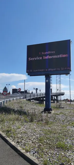 Scandlines Service Information in Gedser - stets aktuell
