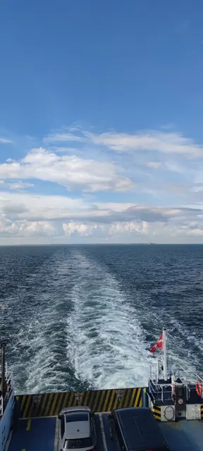 Scandlines-Hybridfähre Copenhagen - auf der zweistündigen Überfahrt von Gedser nach Rostock