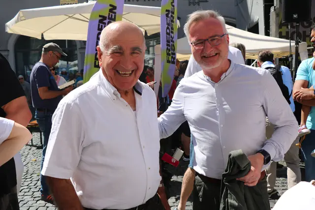 rechts Jürgen K. Enninger Referat für Kultur, Welterbe und Sport in Augsburg | Foto: Marianne Stenglein