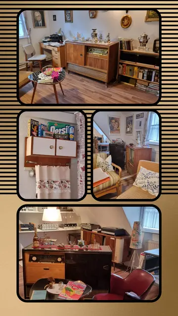 Im 60er Jahre Zimmer gibts einiges zu entdecken.  | Foto: Christina Drobinoha