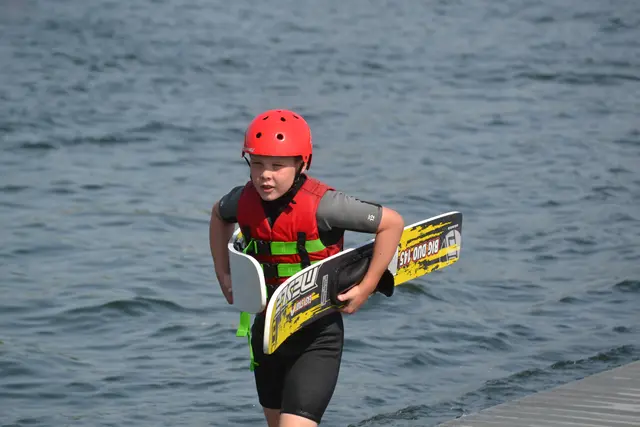 Einen tollen Vormittag verbrachte die Abteilung Alpin des TSV Gersthofen in der Wasserskianlage "Turncable" in Thannhausen.