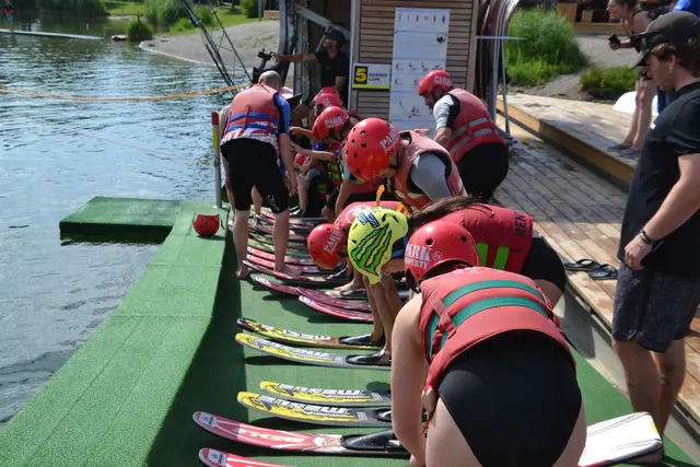 Die Teilnehmer konnten zwischen Wasserski, Kneeboard, Monoski und Wakeboard wählen.