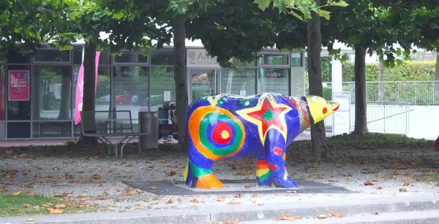 Der Bär, ein Meitinger Wahrzeichen am Marktplatz | Foto: Peter Heider