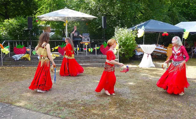 Zum Schluss kam unser Tamburintanz zum Shantylied "Mädchen von Haithabu" | Foto: Shima Mahi