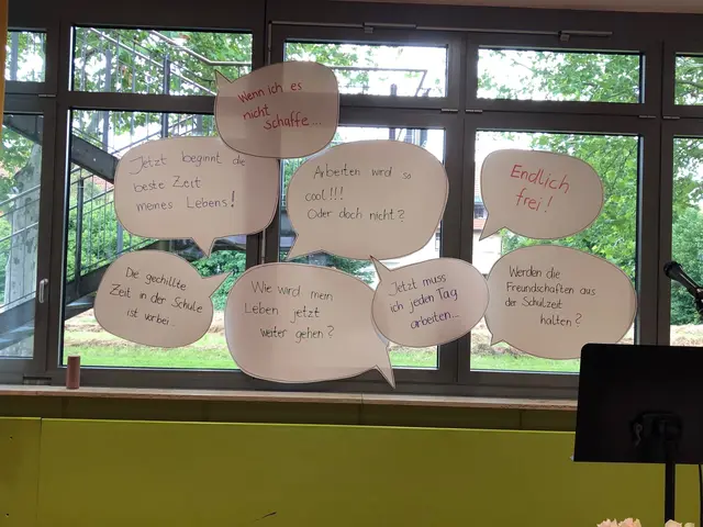 Foto: Gedanken bei der Andacht zur Entlassung.
