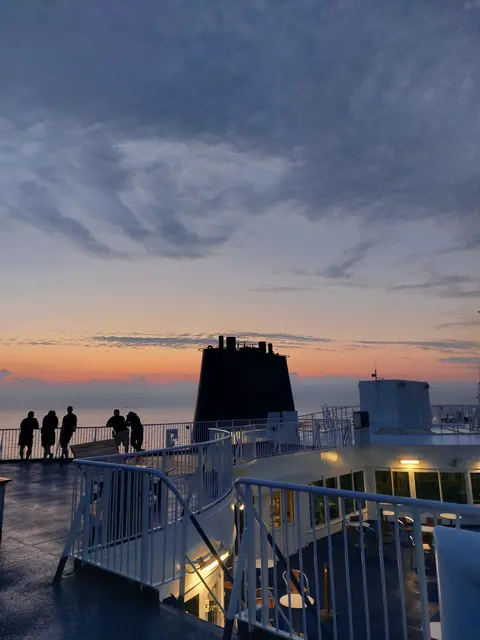 Auf der Fähre Richtung Heimat.