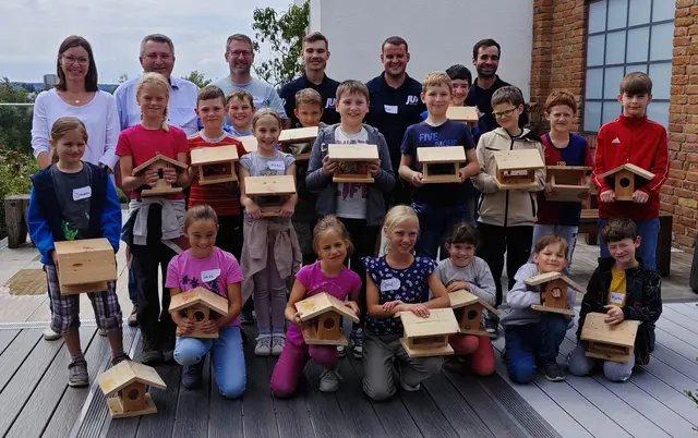 hinten von links:
Monika und Hermann Merz, Josef Dußmann, Quirin Merz, Andi Sturm und Stefan Meitinger 