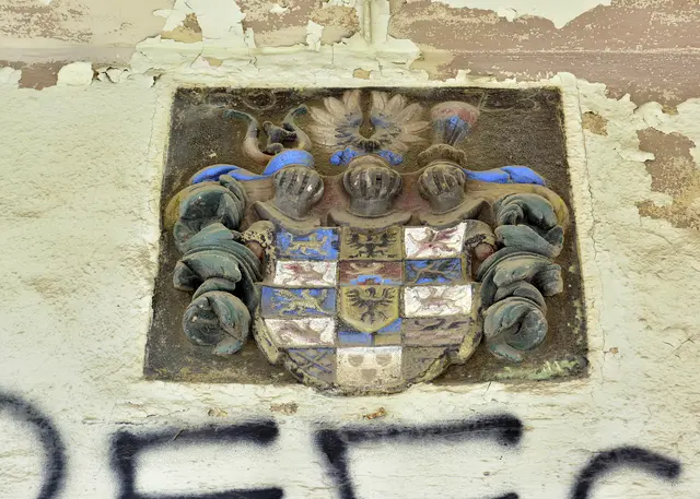 Wappen, 1623
Christian Wilhelm von Brandenburg,  Administrator des Erzstiftes Magdeburg in Halle
