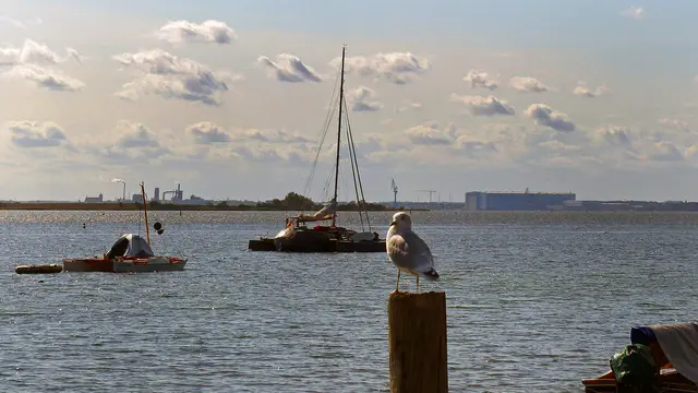 Von Kirchdorf auf der Insel Poel reicht die Sicht bis nach Wismar. Foto: Helmut Kuzina