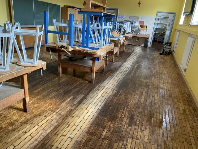 Wasserschäden in der Grundschule Nordendorf aus dem Juni 2024. | Foto: Tobias Kunz