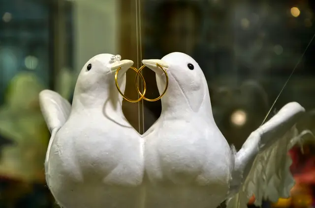 In einem Schaufenster