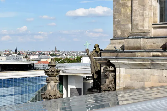 Blick vom Reichstag auf Berlin