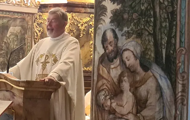 Msgr. Gottfried Fellner bei Predigt