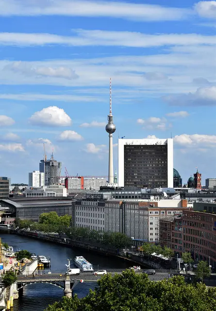 Blick vom Reichstag auf Berlin