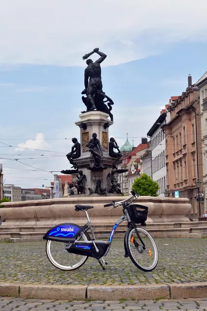Von Dienstag, 16. bis Samstag, 20. September können Besucherinnen und Besucher die Mobilitätsangebote der swa in der City Galerie entdecken, darunter auch das Leihrad-Angebot swabi. | Foto: swa/Thomas Hosemann