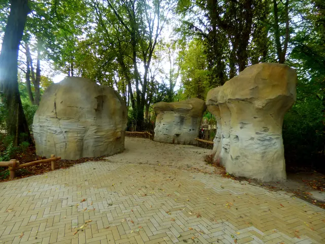 Neu gestalteter Eingang zu den Tieren