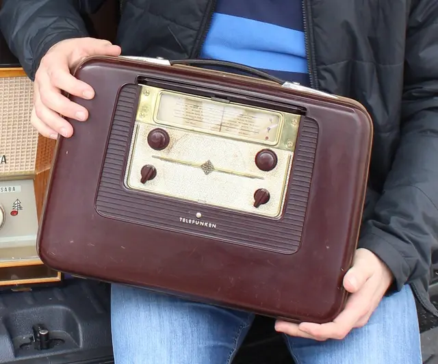 Das ist der Star des Vortrags von Willi Kempter - der "Bajazzo" aus der Produktion von Telefunken.